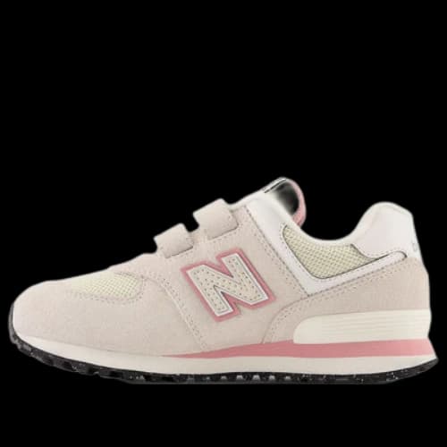 (PS) New Balance 574 Hook & Loop Shoes 'Pink White'