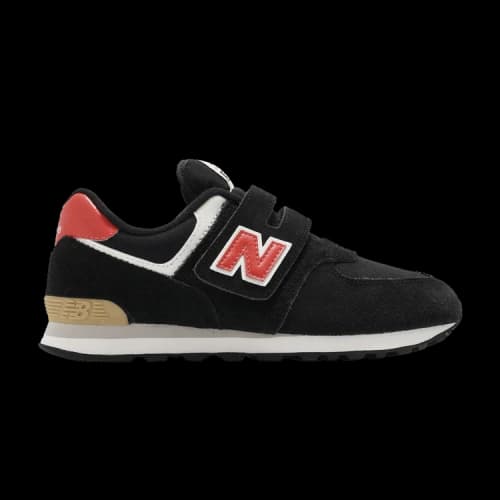 New Balance 574 Little Kid Wide 'Black Ghost Pepper'