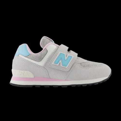 New Balance 574 Hook & Loop Little Kid Wide 'Brighton Grey Summer Aqua'