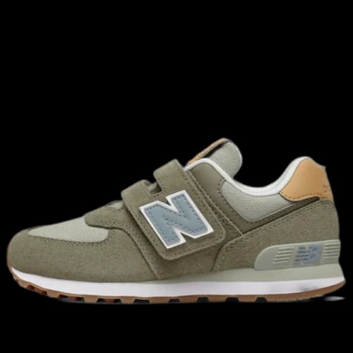 (PS) New Balance 574 Classics Shoes 'Olive Green White'