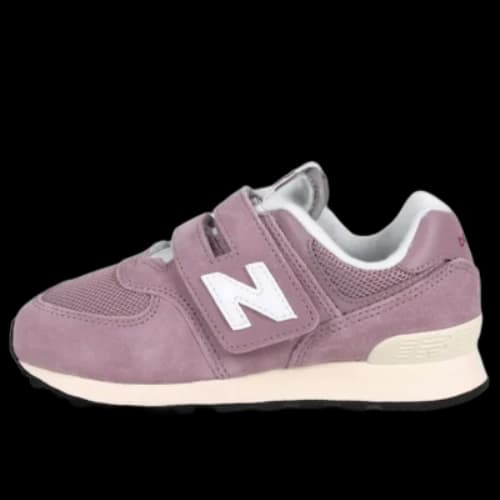 (PS) New Balance 574 Hook & Loop Shoes 'Pink White'