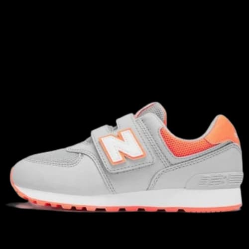 (PS) New Balance 574 Shoes 'Grey Orange'