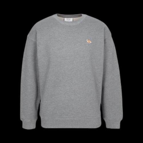 Maison Kitsune Baby Fox Sweatshirt Long Sleeve T-shirt Gray