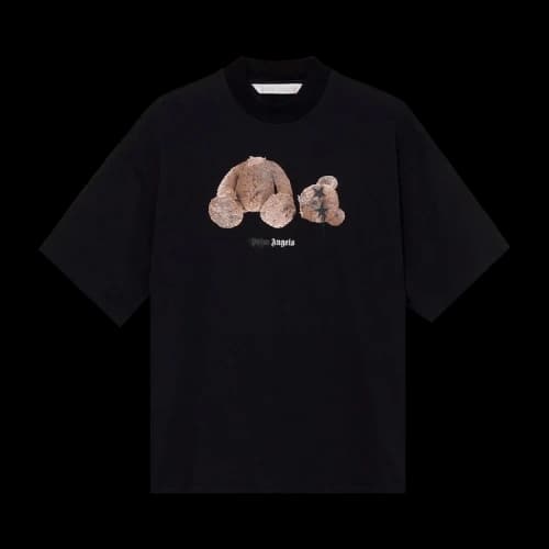 Palm Angels Sprayed Bear Loose Tee 'Black/Brown'