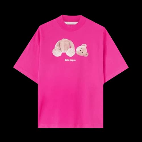 Palm Angels Bear Printed Loose T-Shirt 'Fuchsia'