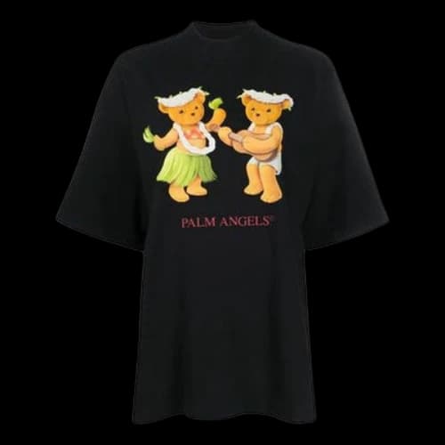 PALM ANGELS Bear Short Sleeve Black