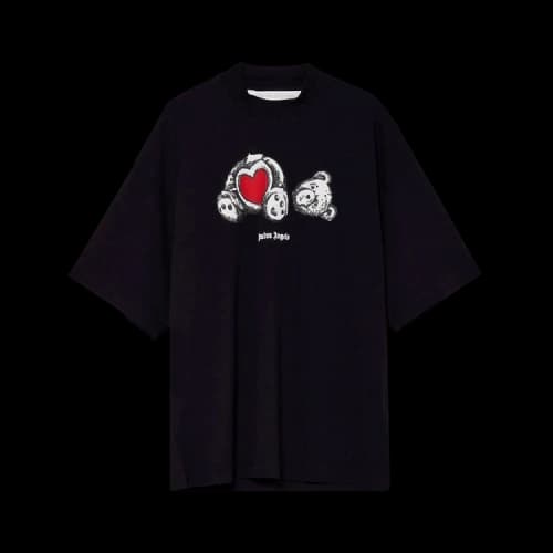 Palm Angels Bear In Love Loose Tee 'Black/White'