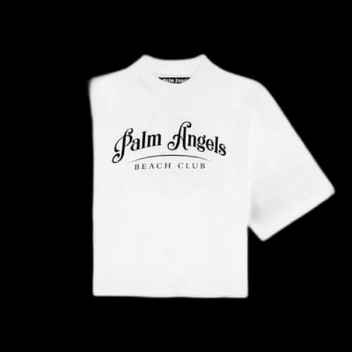 PALM ANGELS Beach Short Sleeve White