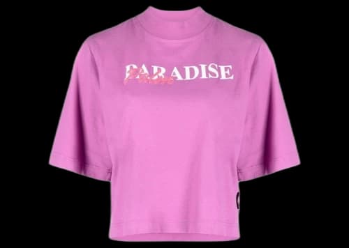 Palm Angels Crew Neck T-Shirt Purple
