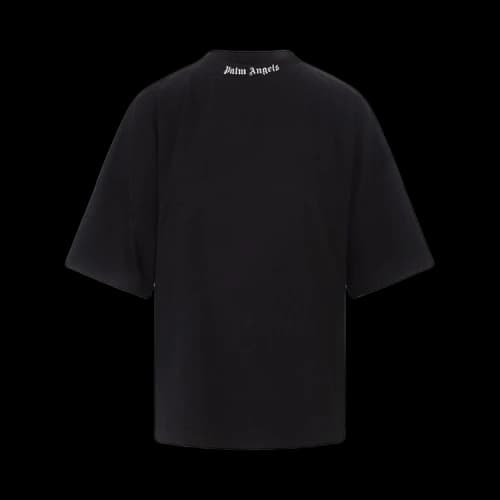 Palm Angels Women's Oversized Rear Logo Print T-Shirt Black/White