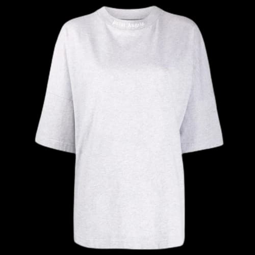 Palm Angels Logo Over Tee Grey
