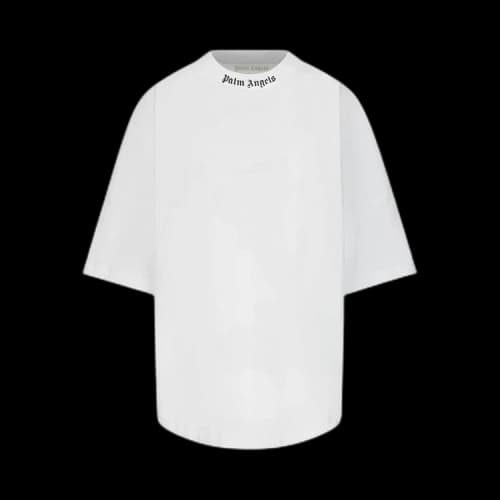 Palm Angels Classic Logo Over Tee 'White/Black'