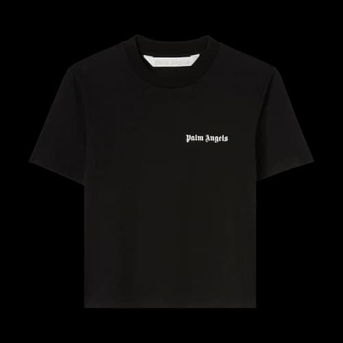 Palm Angels Logo Fitted Tee 'Black/White'