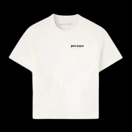 Palm Angels Classic Logo Fitted Tee 'Off White'