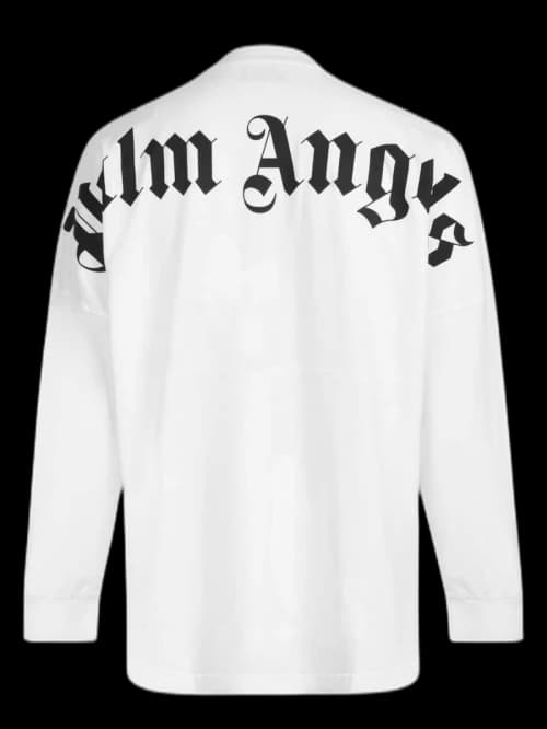 Palm Angels Classic Oversized L/S Tee White