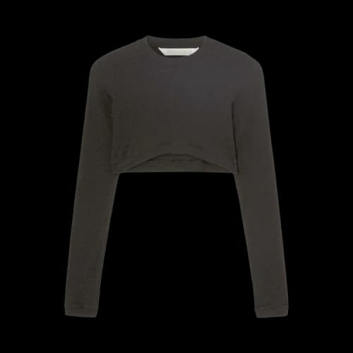 Palm Angels Fitted Ribbed L/S T-shirt Black