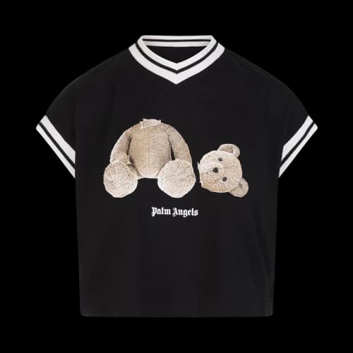 Palm Angels Bear Printed College T-Shirt 'Black/Brown'