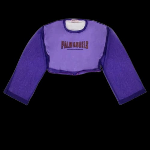 Palm Angels Double Layered Long-Sleeve Tee 'Purple'