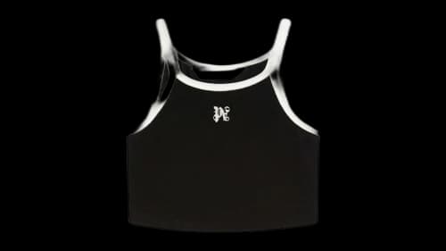 Palm Angels Monogram Logo Tank Top Black