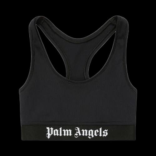 Palm Angels Classic Logo Sports Bra 'Black/White'