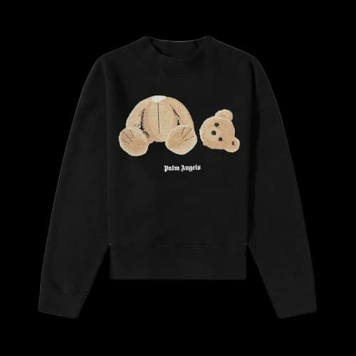 Palm Angels Women's Bear Sweashirt Black