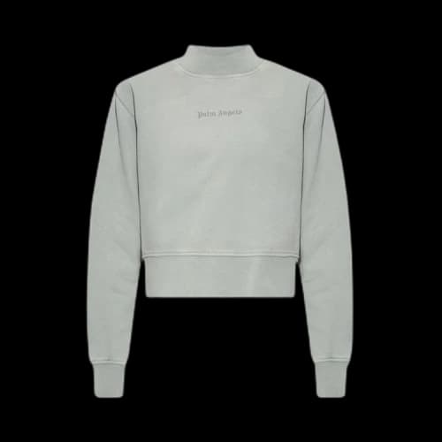 Palm Angels GD Reversed Logo Fitted Crewneck 'Light Grey'
