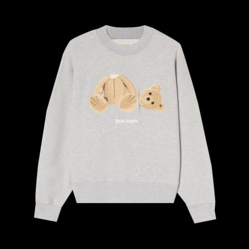 Palm Angels Bear Crewneck 'Grey/Brown'