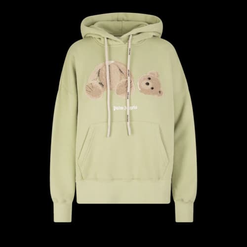 Palm Angels Bear Printed Hoodie 'Mint/Brown'