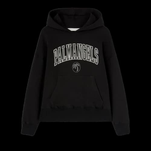 Palm Angels College Palm Hoodie 'Black/Ivory'