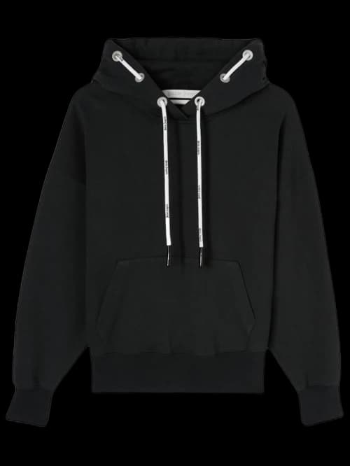 Palm Angels Womens Cord Hoodie Anthracite/Black