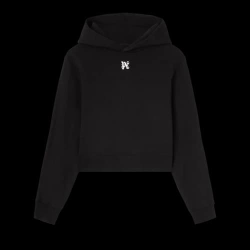Palm Angels Wings Pencil Fitted Hoodie 'Black/White'