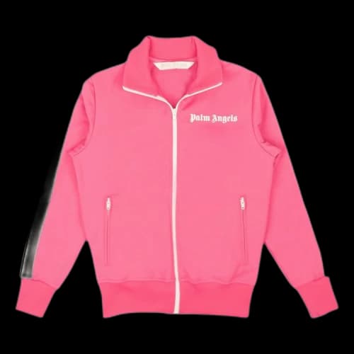 Palm Angels Womens Track Jacket Fuchsia/White