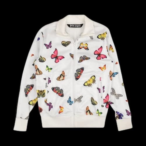 Palm Angels Butterly Print Track Jacket 'White'