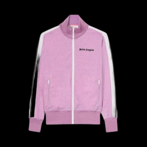 Palm Angels Glitter Jacket 'Pink/White'