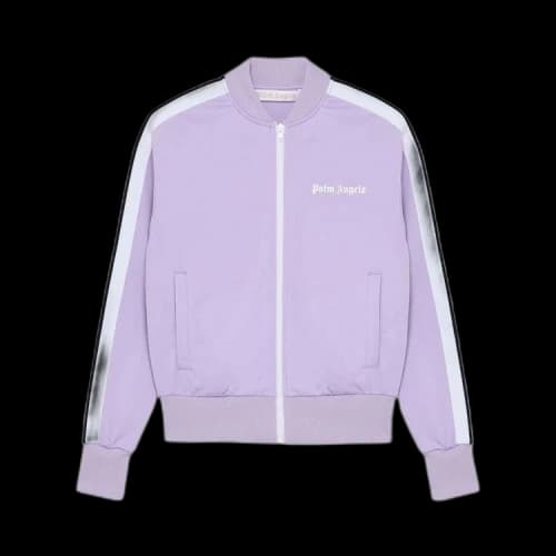 Palm Angels Bomber Track Jacket 'Lilac/White'