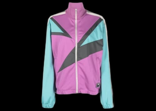 Palm Angels 80'S Color Block Track Jacket Purple