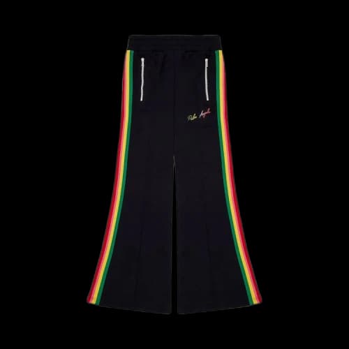 Palm Angels Miami Logo Wide Track Pants 'Black/Multi'