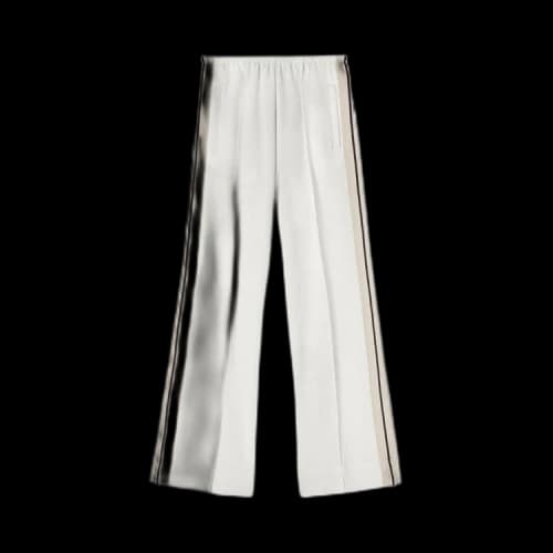 Palm Angels Side Stripe Wide Leg Track Pants 'Off White'