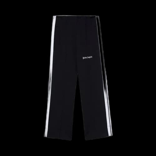Palm Angels Cropped Track Pants 'Black/White'