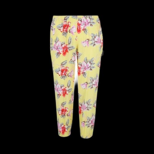 Palm Angels Hibiscus Sleek Joggers 'Yellow/White'