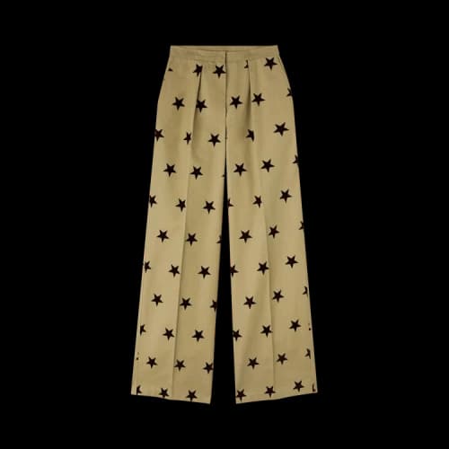 Palm Angels We Are Stars Classic Pant 'Sand/Bordeaux'