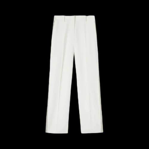 Palm Angels Knit Tape Suit Pants White