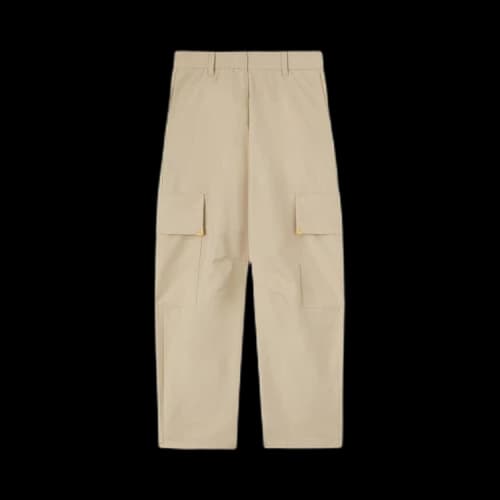 Palm Angels Metal Frame Carrot Pants Beige