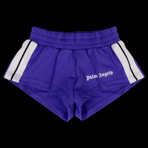 Palm Angels Side Stripe Track Shorts 'Purple'
