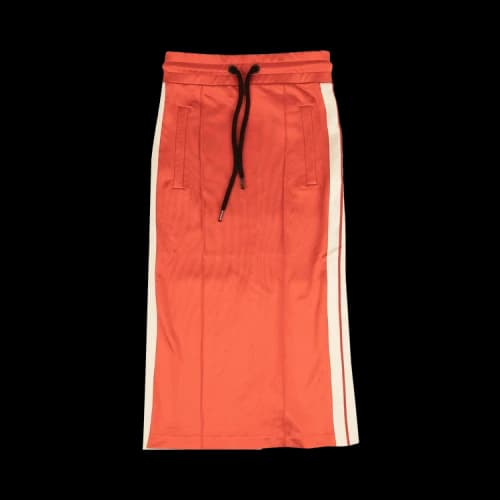 Palm Angels Side Stripe Sweat Track Skirt 'Red'