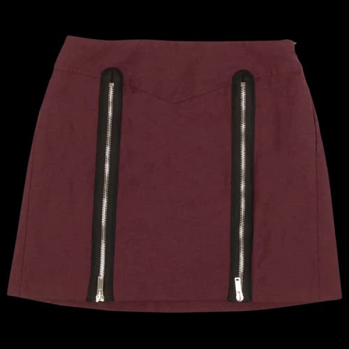 Palm Angels Wool Blend Miniskirt 'Purple'