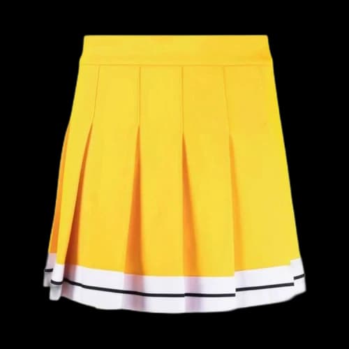 Palm Angels Track Pleated Skirt 'Ochre Yellow'
