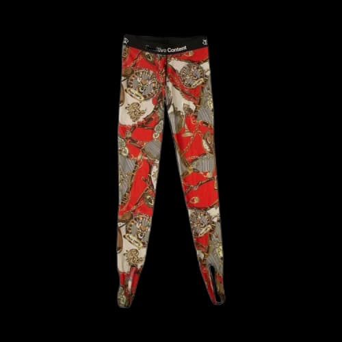 Palm Angels Sensitive Content Leggings 'Red'