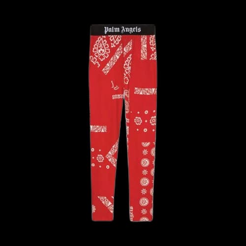 Palm Angels Bandana Print Sport Leggings 'Red/White'