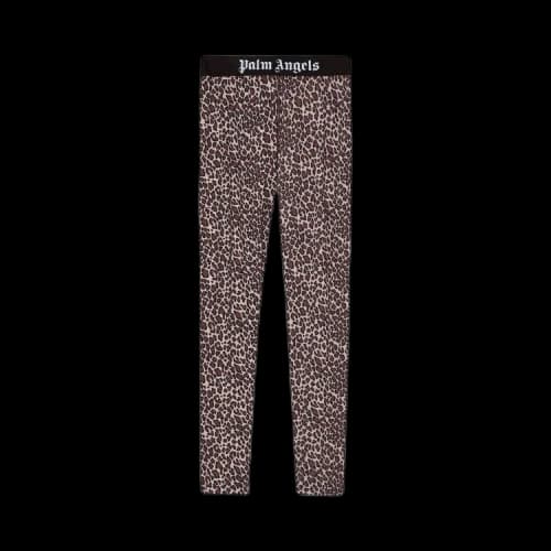 Palm Angels Leopard Print Sport Leggings 'Brown/White'